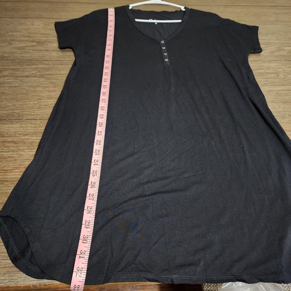 Quince Bamboo Jersey Maternity & Nursing Button Front Nightgown and Robe Small - Picture 8 of 13